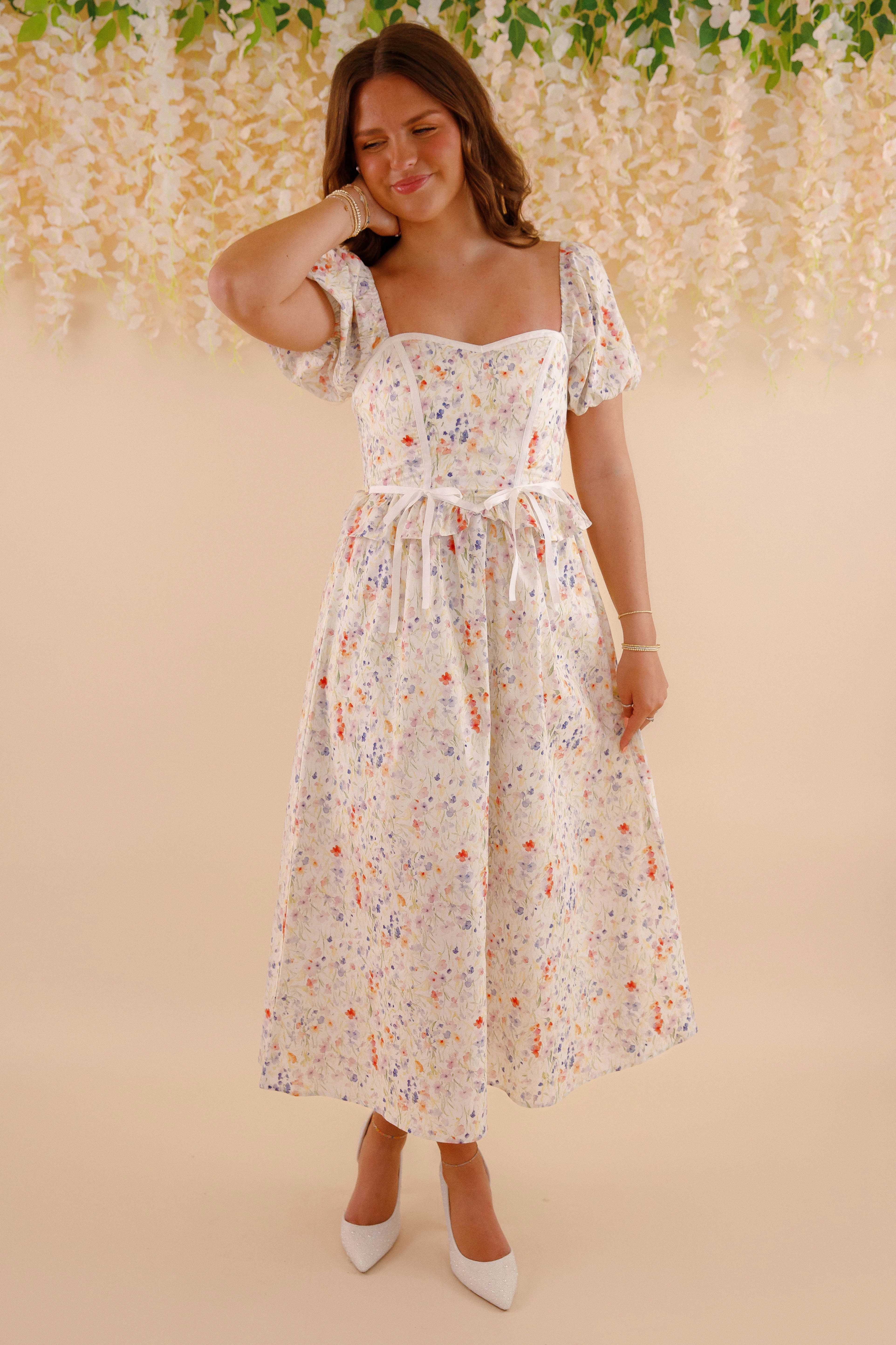 Hear My Story Midi Dress Smart and Polished Bold Structure