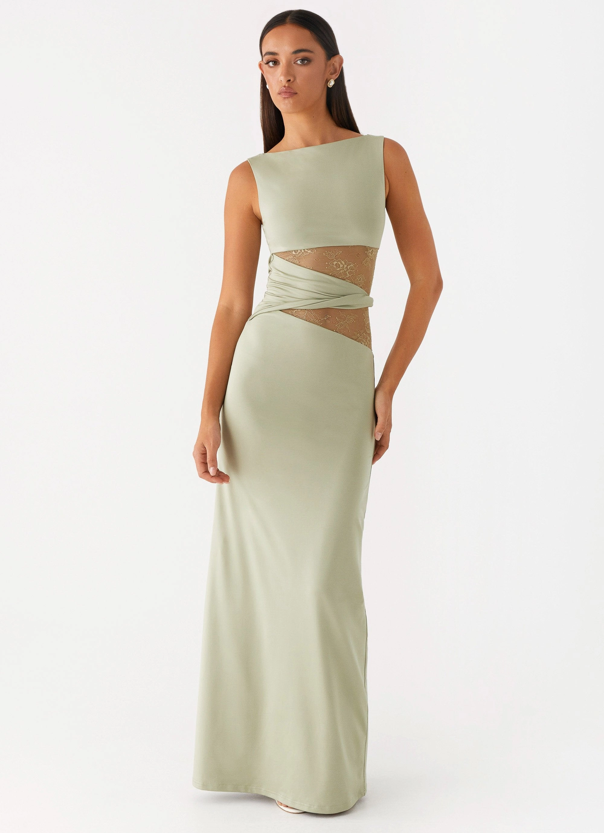 Karma Maxi Dress - Sage Sleek Form Body Ease