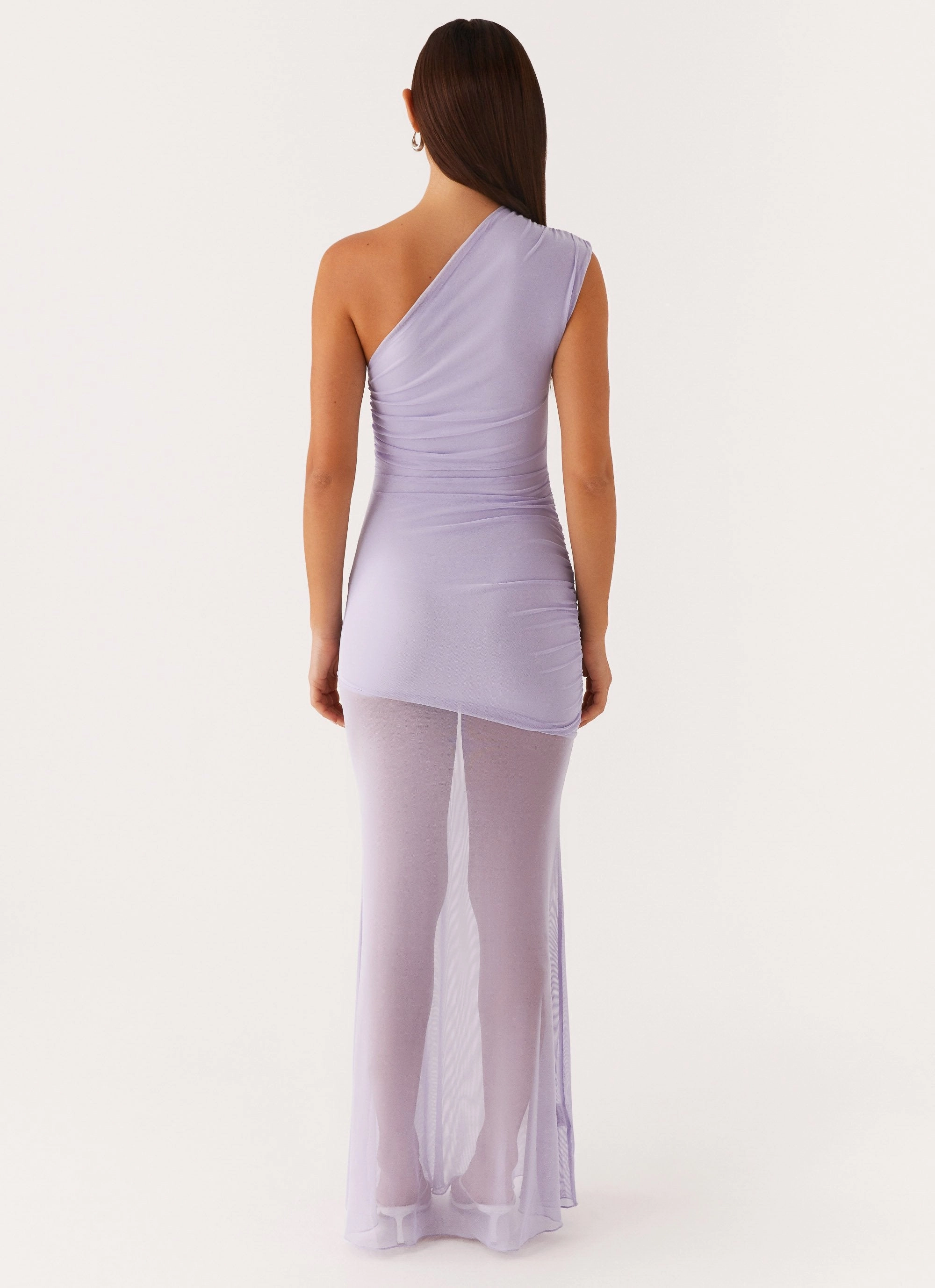 Marea Maxi Dress - Lilac Flowy Texture Eco Friendly