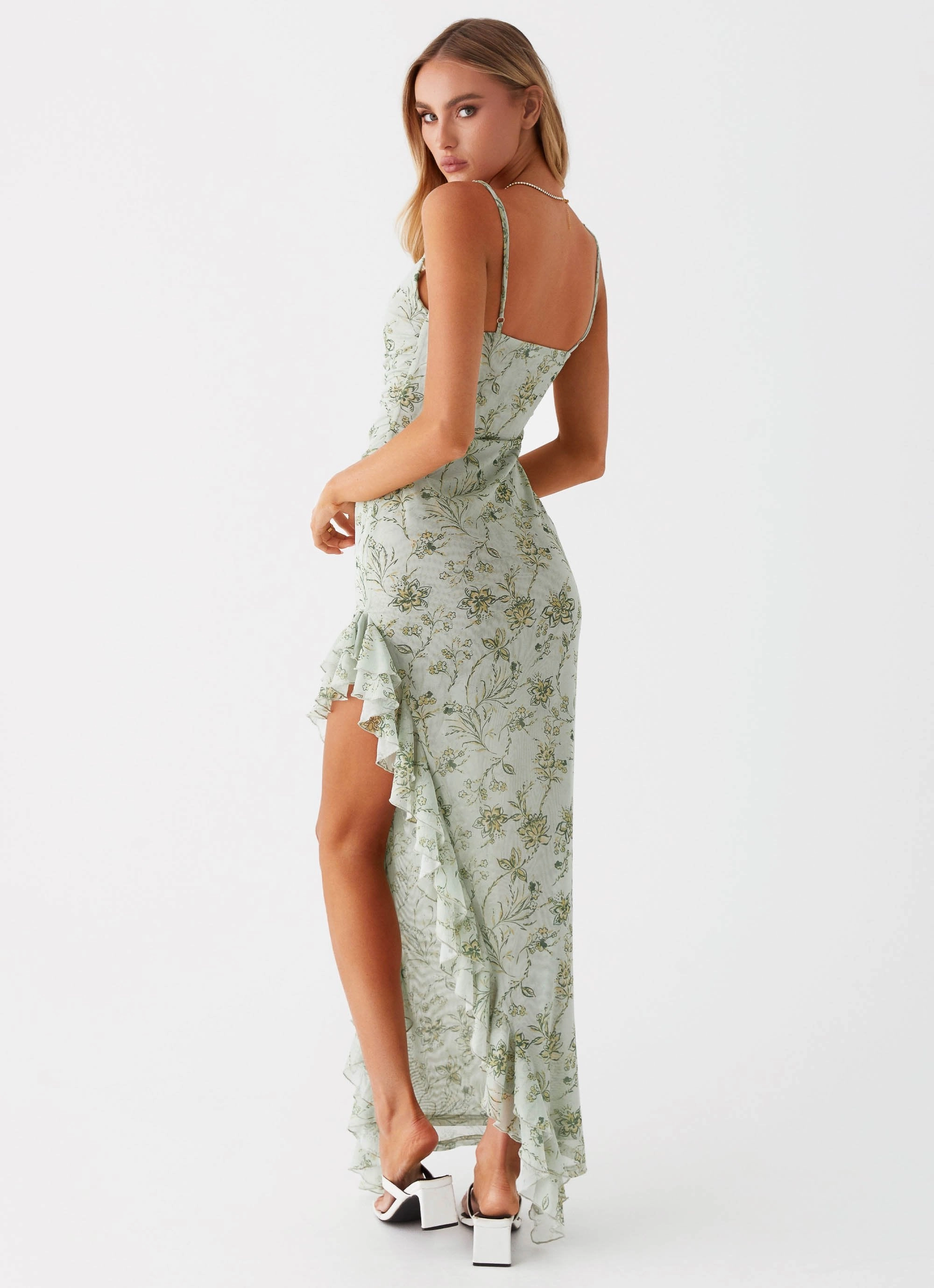 All Time Fit Sister Glow Princessa Maxi Dress - Sage Floral
