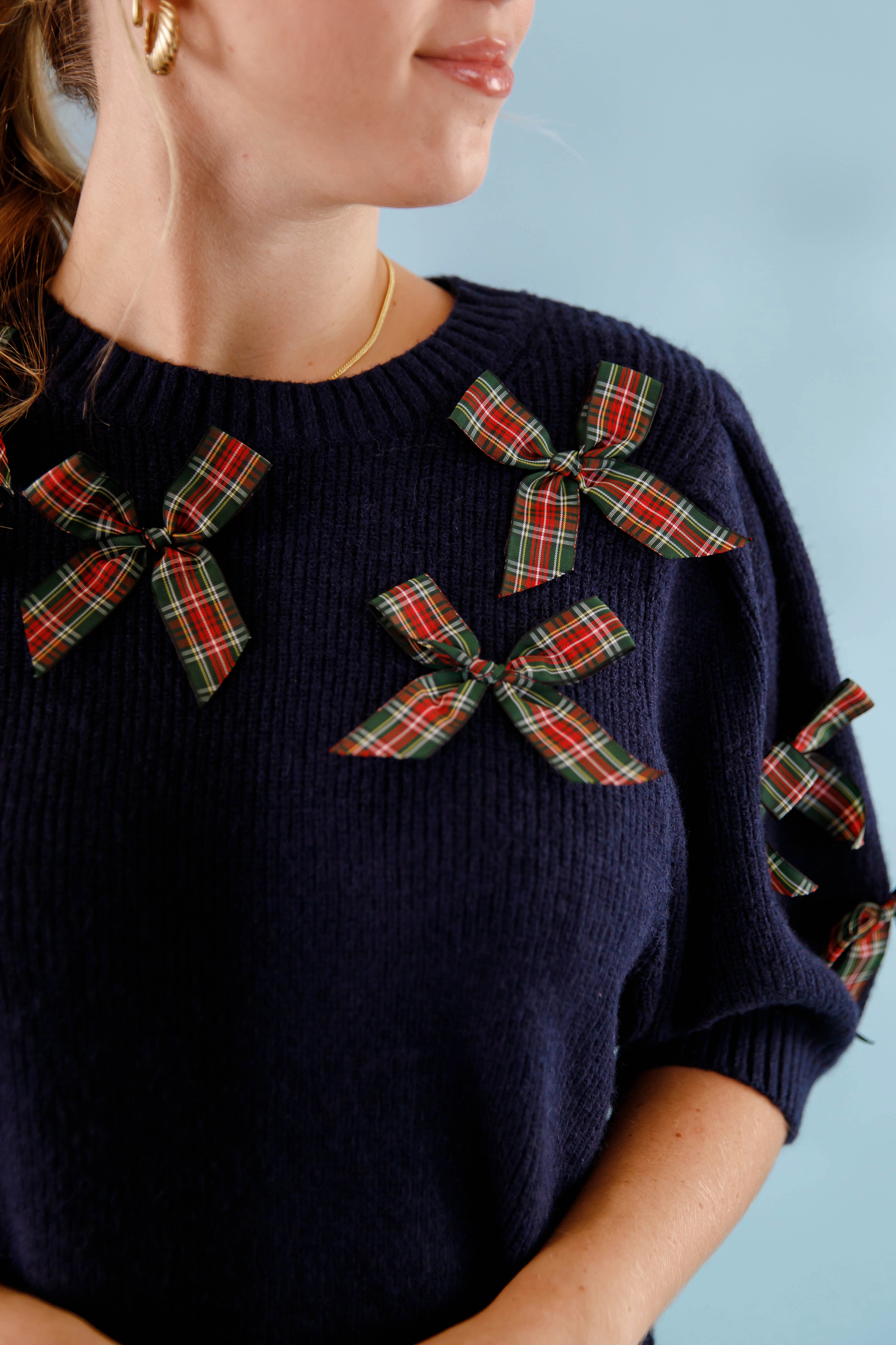 QuickDry Performance StretchFabric Perfectly Classy Sweater-Navy