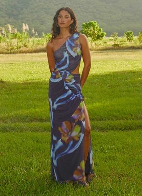 Indoor Event Zanzibar Maxi Dress - Dark Floral