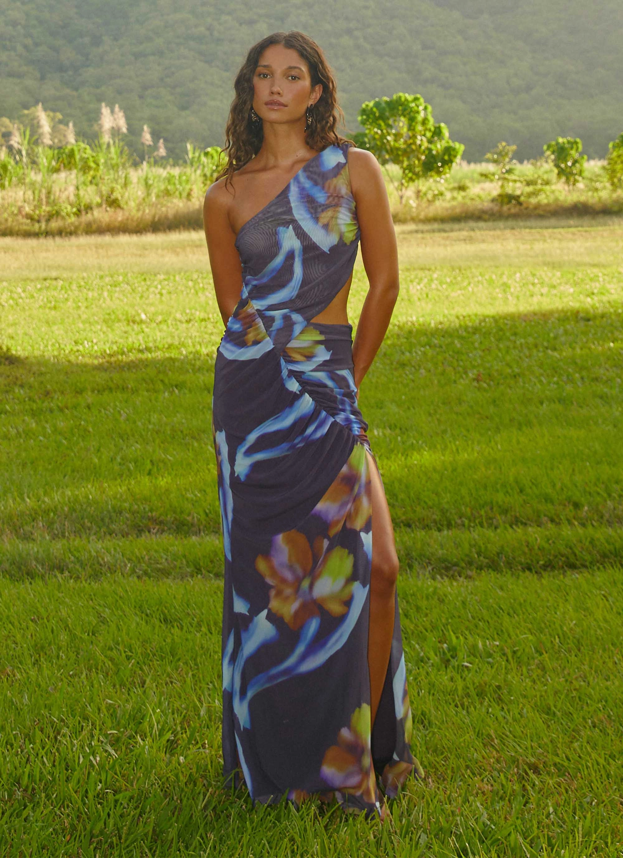 Indoor Event Zanzibar Maxi Dress - Dark Floral