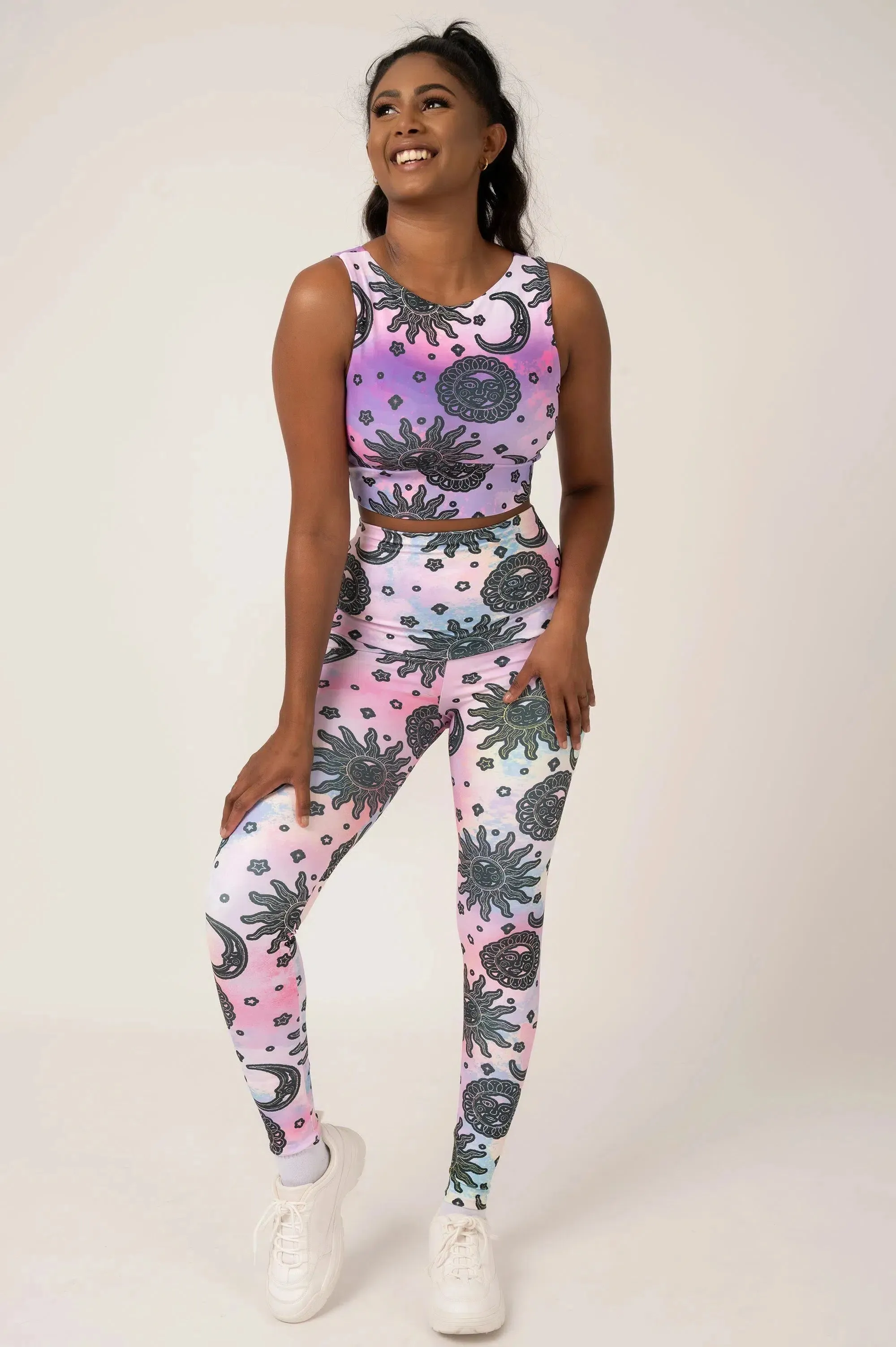 Performance Reversible Comfort Crop Top - Solar Sister