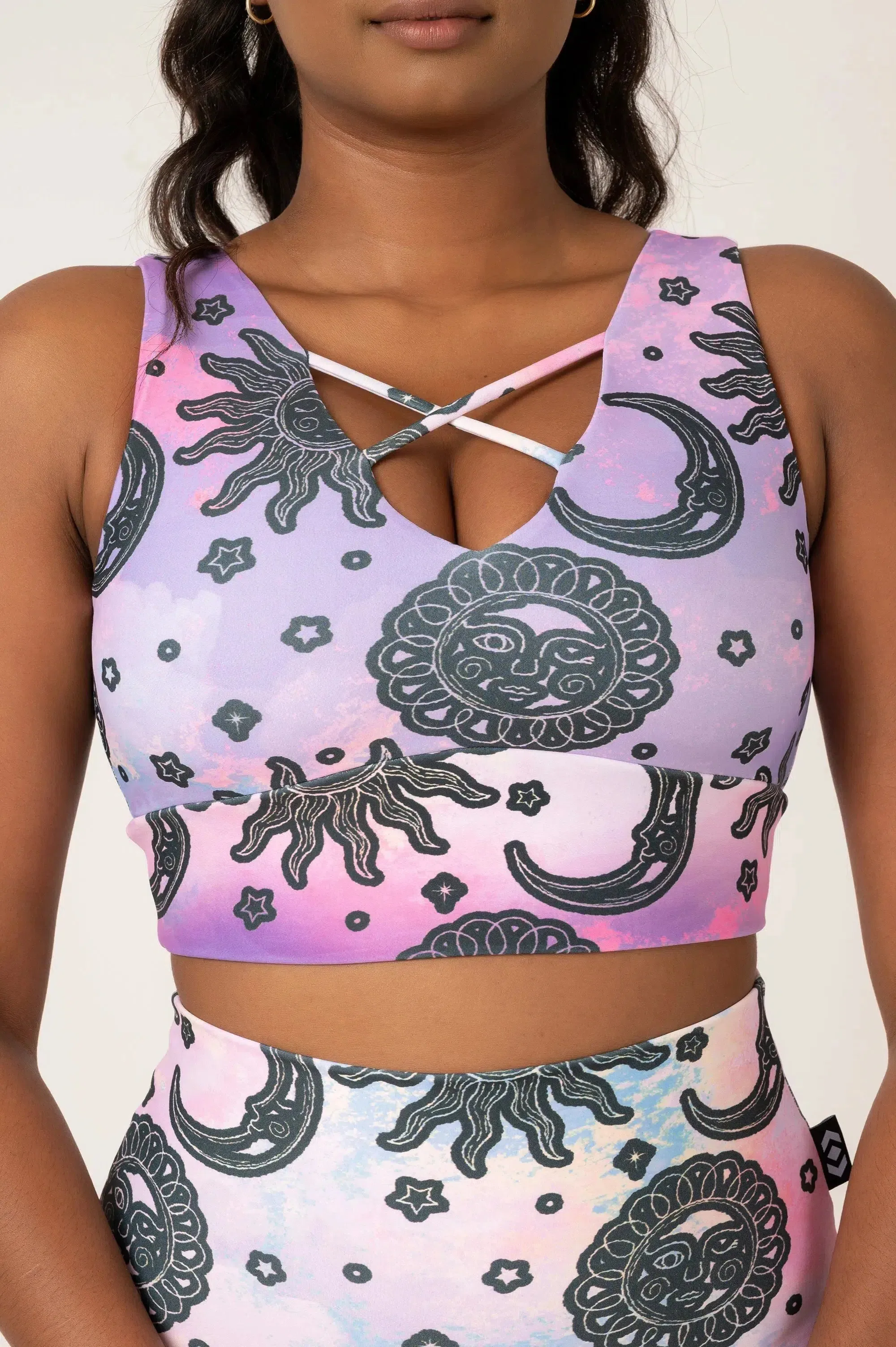 Performance Reversible Comfort Crop Top - Solar Sister