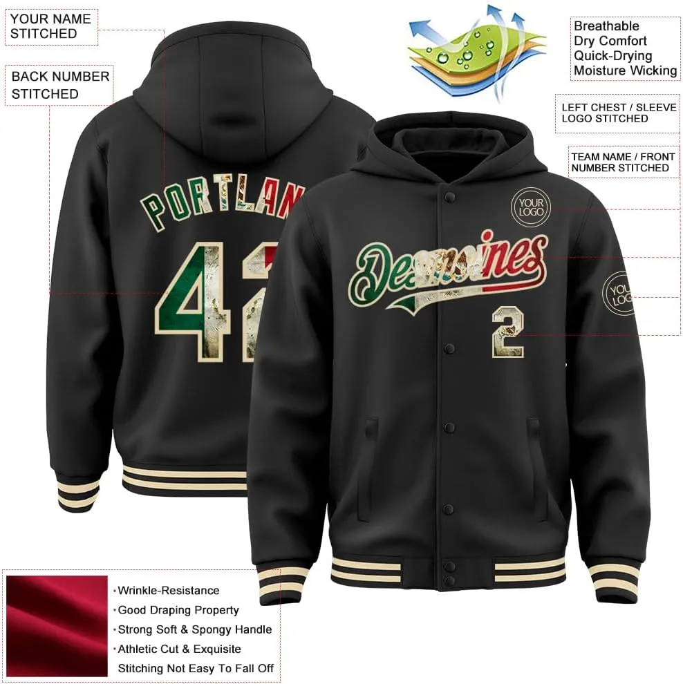 Personalized Varsity Hoodies Leather Bomber Jacket Custom Adult Teens Baseball Jacket Customized Team Jerseys