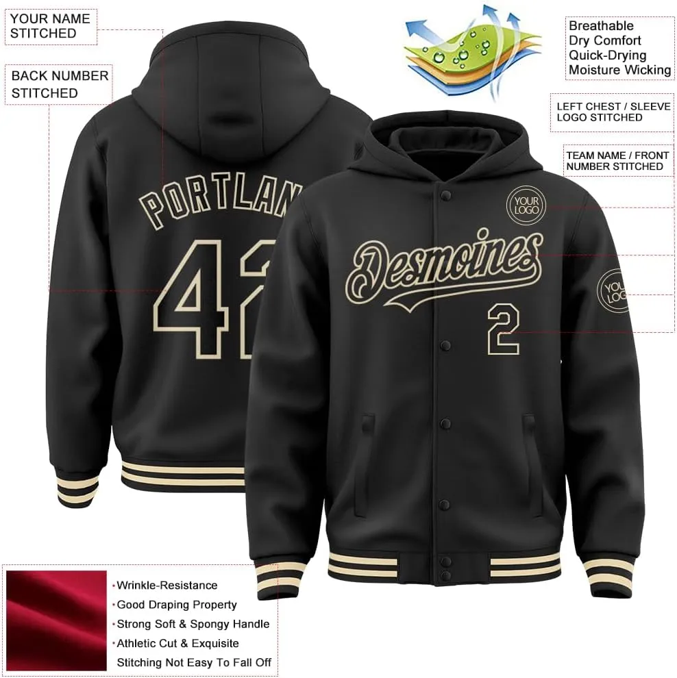 Personalized Varsity Hoodies Leather Bomber Jacket Custom Adult Teens Baseball Jacket Customized Team Jerseys
