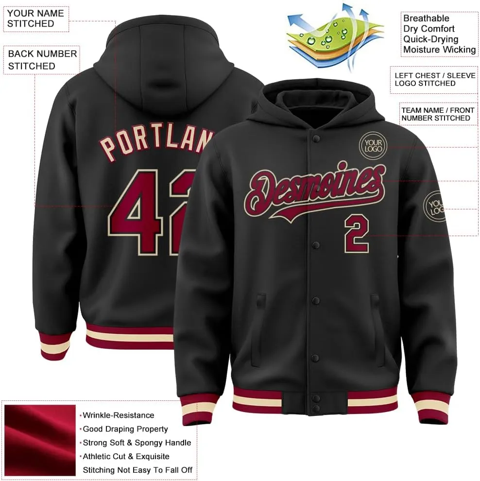 Personalized Varsity Hoodies Leather Bomber Jacket Custom Adult Teens Baseball Jacket Customized Team Jerseys