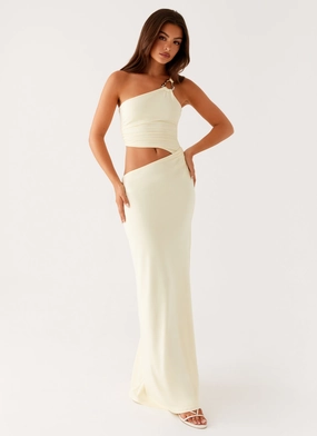 Peta Maxi Dress - Yellow Modern Fit