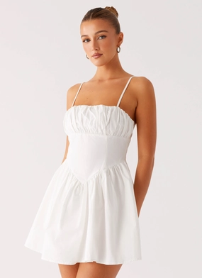 Phillipa Mini Dress - White Kind Light SmoothEdgeFinish
