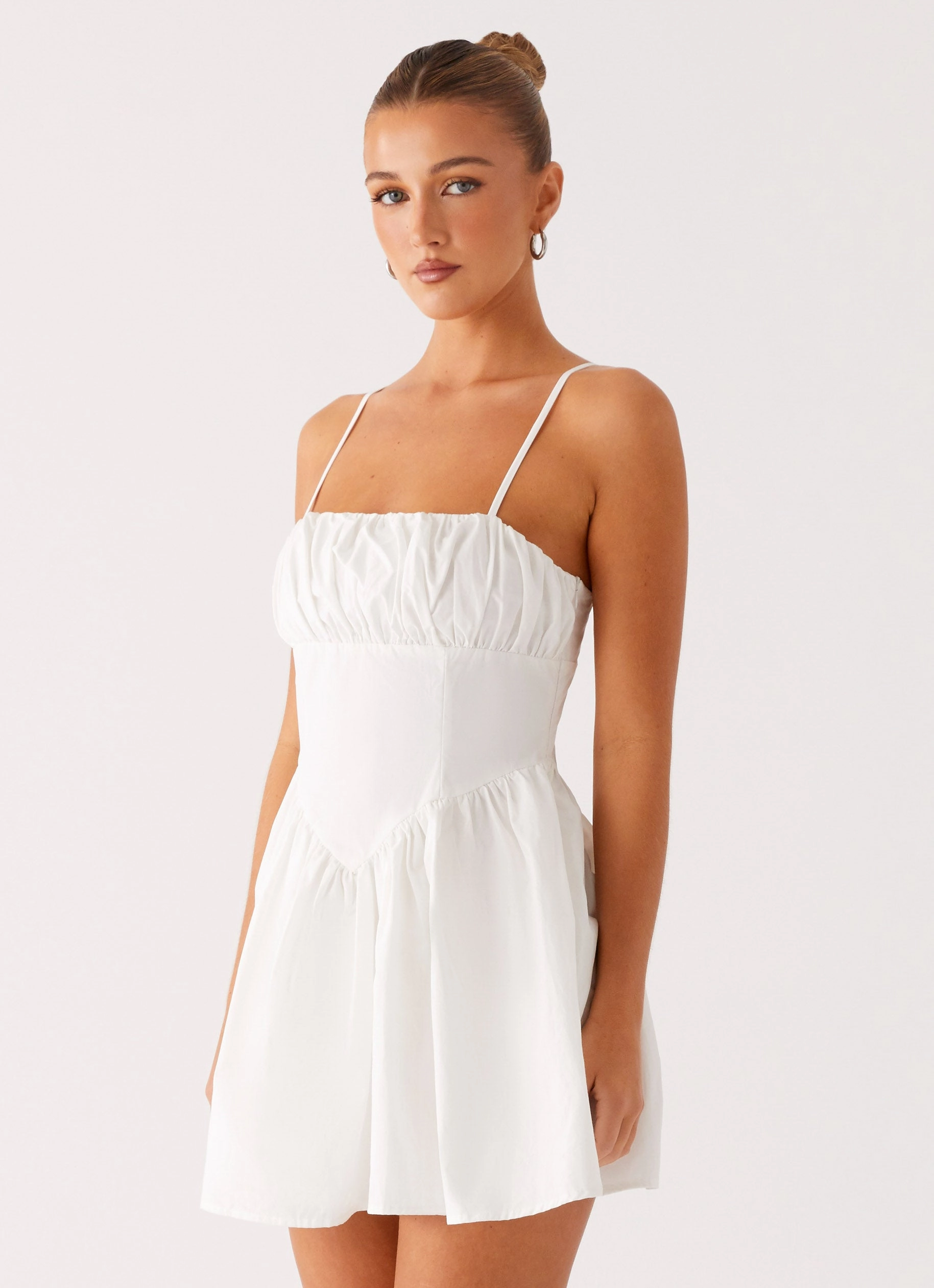 Phillipa Mini Dress - White City Ready Recycled-Material