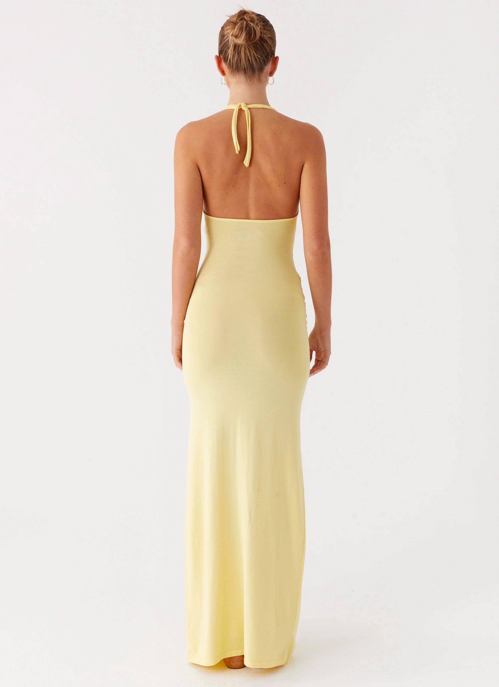 Smart Fashion Must Have Pina Colada Knit Maxi Dress - Yellow