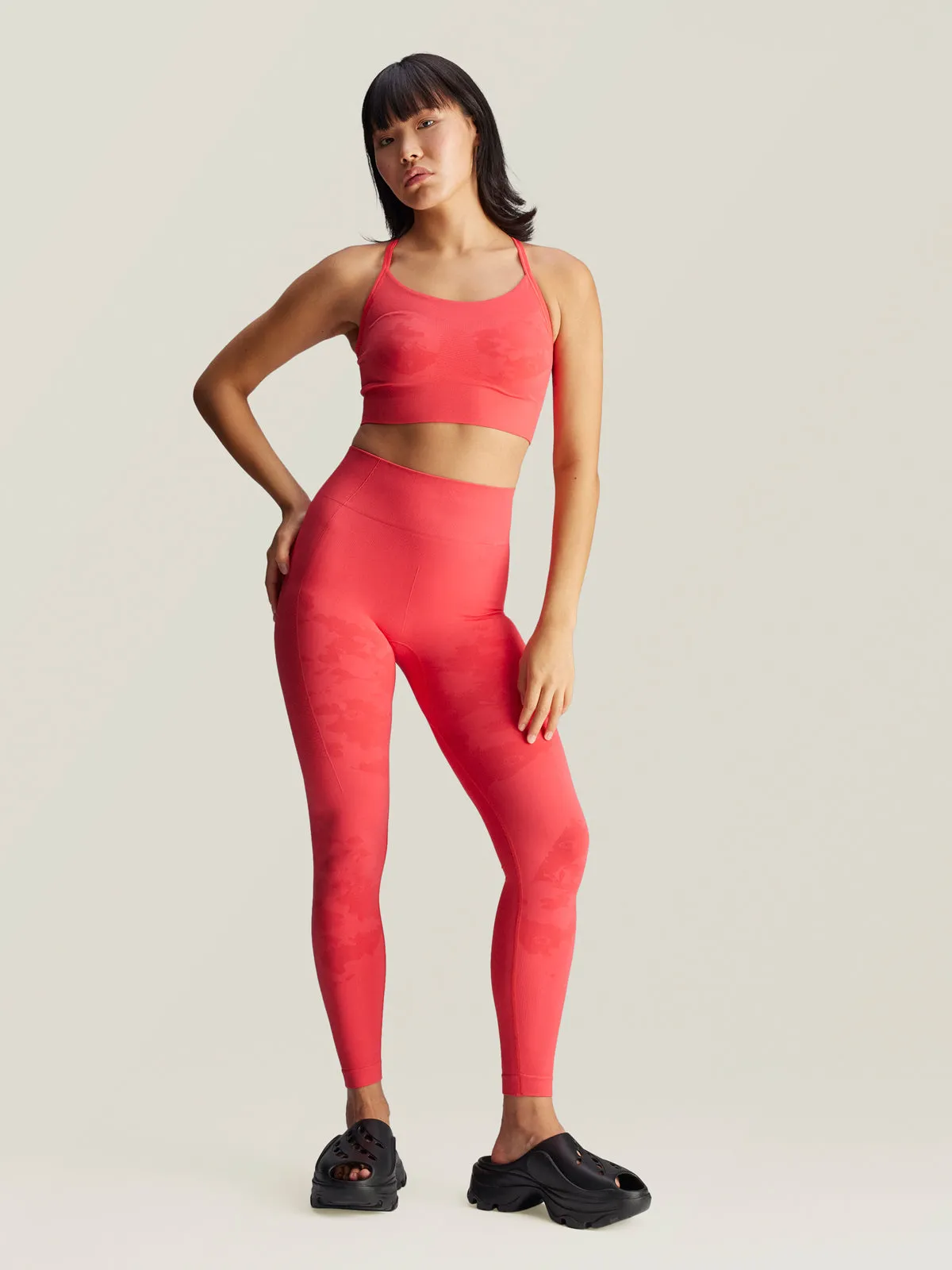 Pink Seamless TrueStrength Yoga Bra