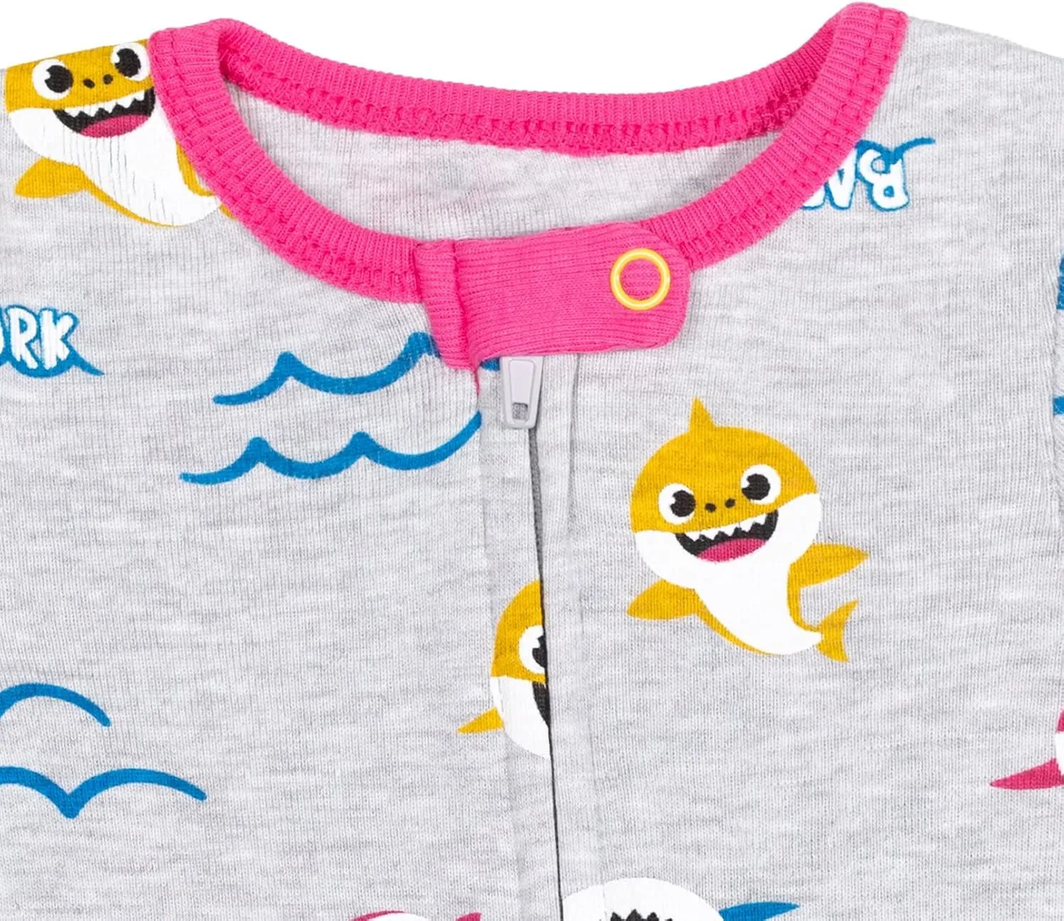 Pinkfong Mommy Shark Daddy Shark Baby Shark 2 Pack Zip Up Sleep N' Play Coveralls Newborn to Infant