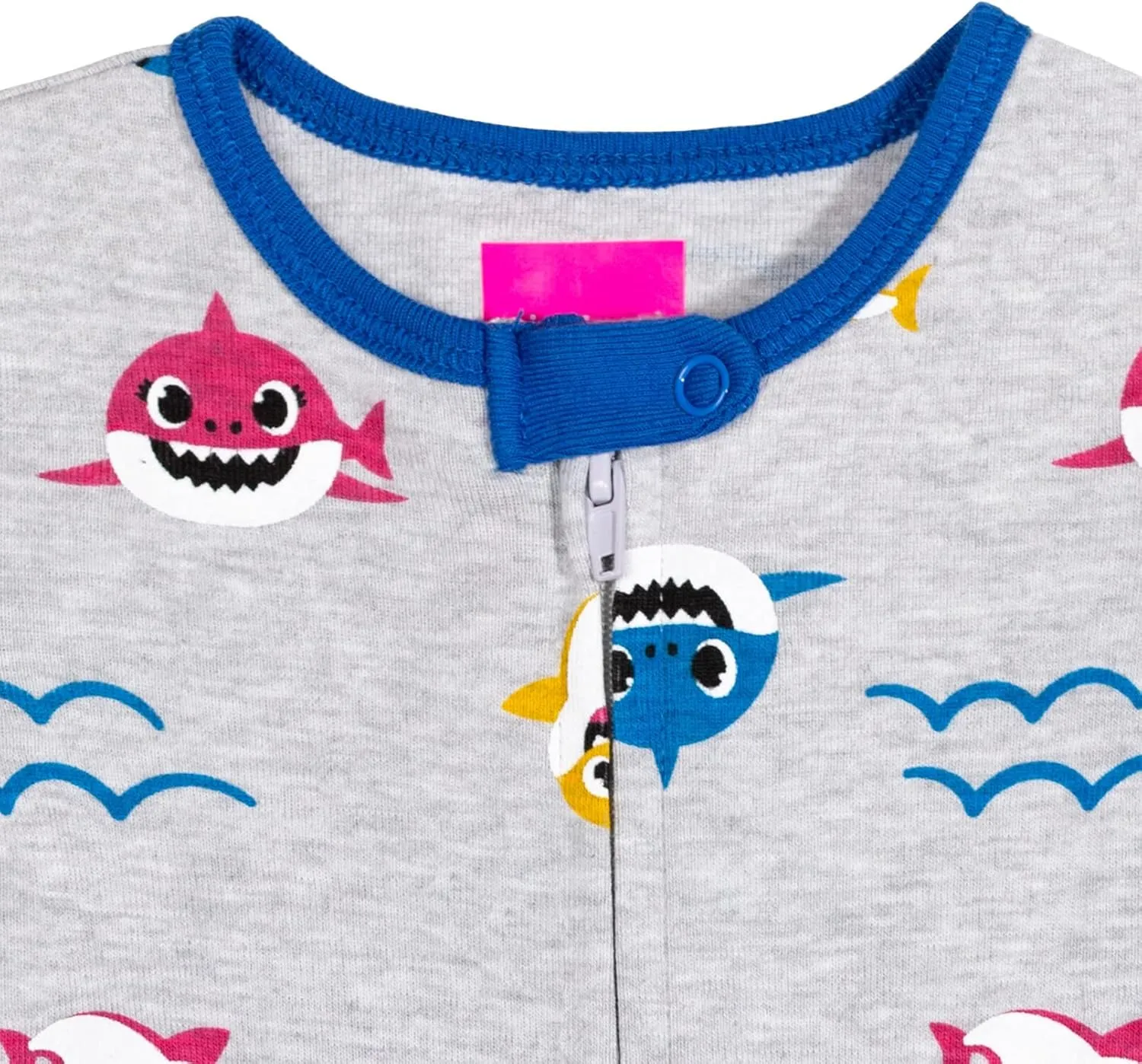 Pinkfong Mommy Shark Daddy Shark Baby Shark 2 Pack Zip Up Sleep N' Play Coveralls Newborn to Infant