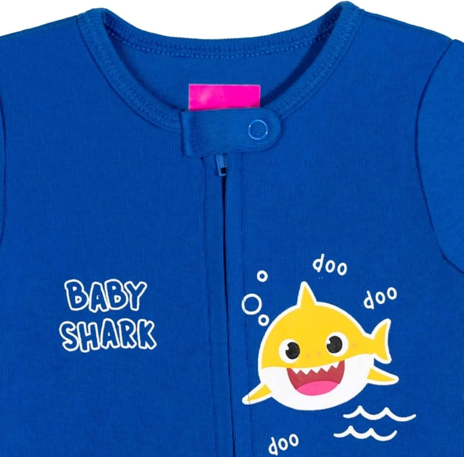Pinkfong Mommy Shark Daddy Shark Baby Shark 2 Pack Zip Up Sleep N' Play Coveralls Newborn to Infant