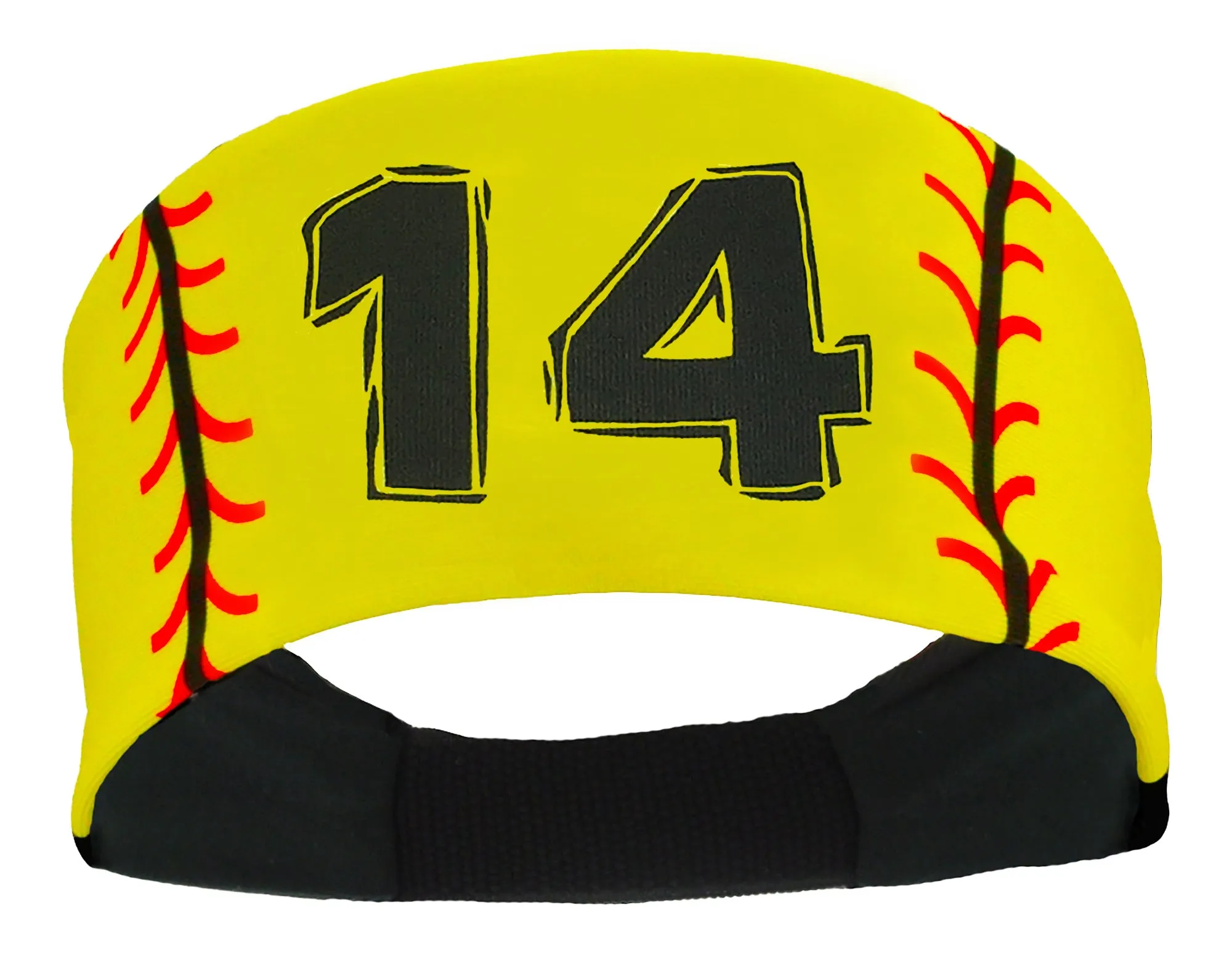 Player ID Softball Stitch Headband (numbers 00-39)