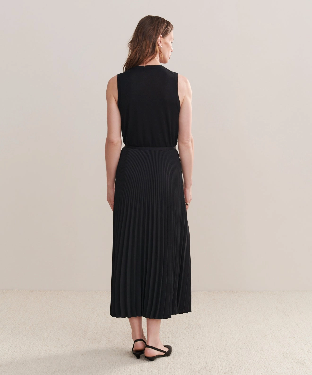 Eco Friendly Fabric Pleated Skirt