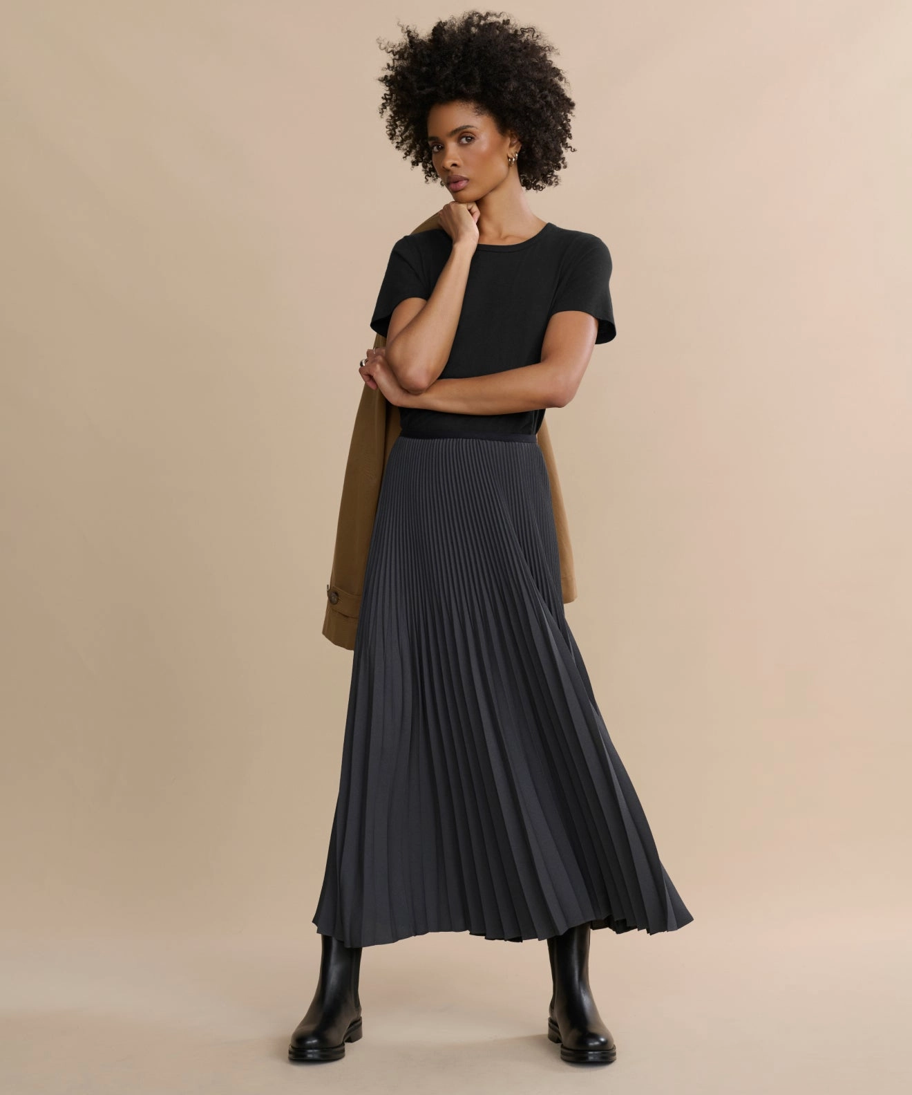 Pleated Skirt Quick Wash Machine washable