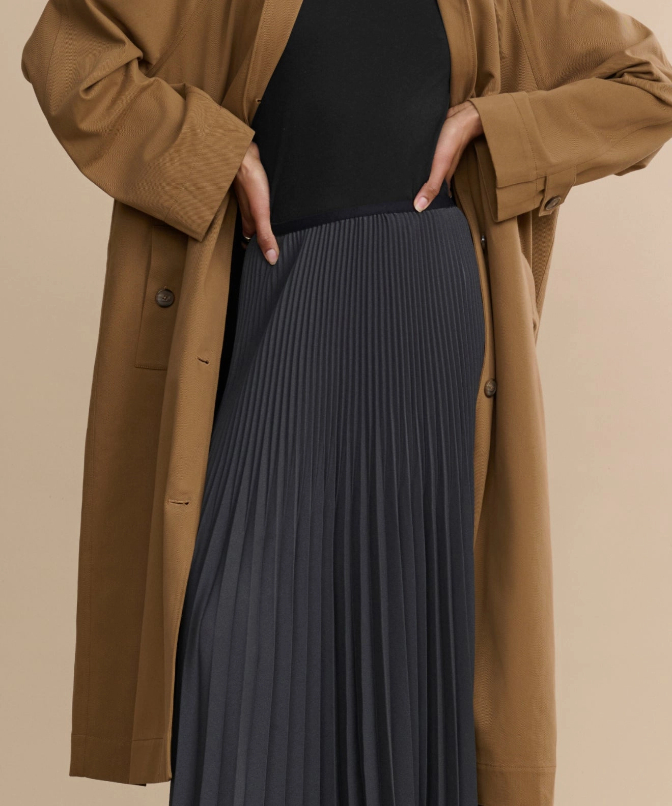 Pleated Skirt Casual Chic Versatile Wearable