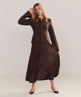 Pleated Skirt Tagless Labeling Double Stitched