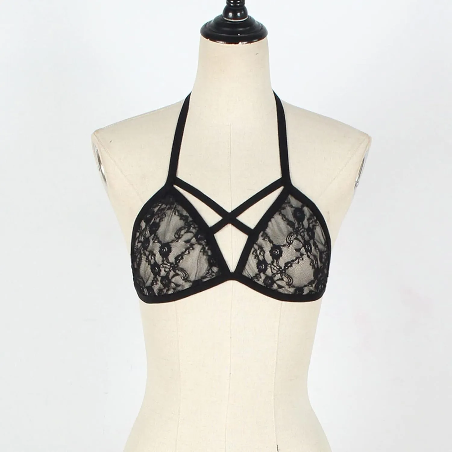 Plus Lingerie 2023 Women's Floral Lace Bra Deep V Sexy Bralette Lingerie Raohui Lingerie