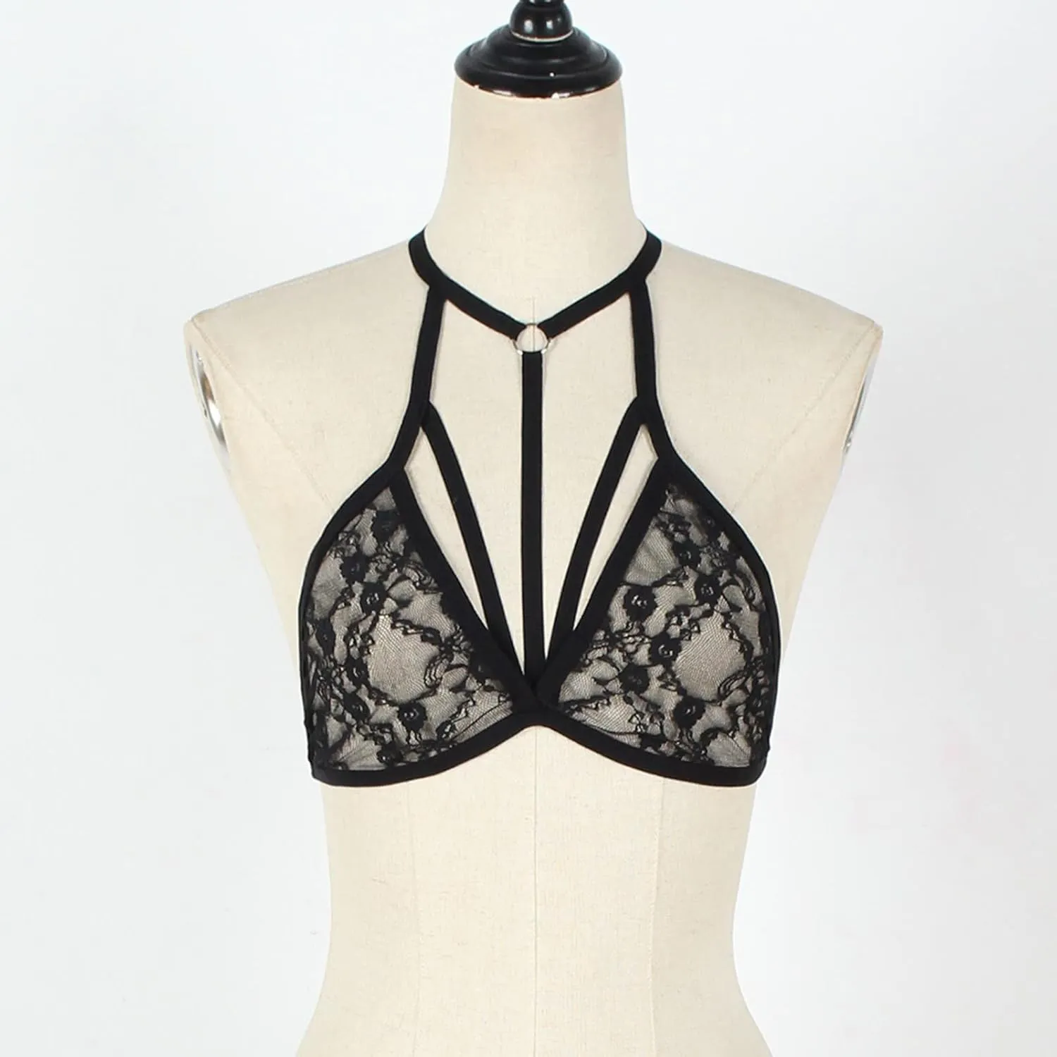 Plus Lingerie 2023 Women's Floral Lace Bra Deep V Sexy Bralette Lingerie Raohui Lingerie