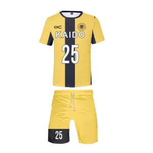 Plus Size Soccer Jerseys T-shirt Shorts 2pcs Suit Sport Uniform Set for Cosplay