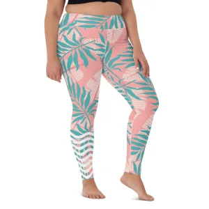 Plus Size Swim Surf Paddle Board Leggings UPF 50 - Key West