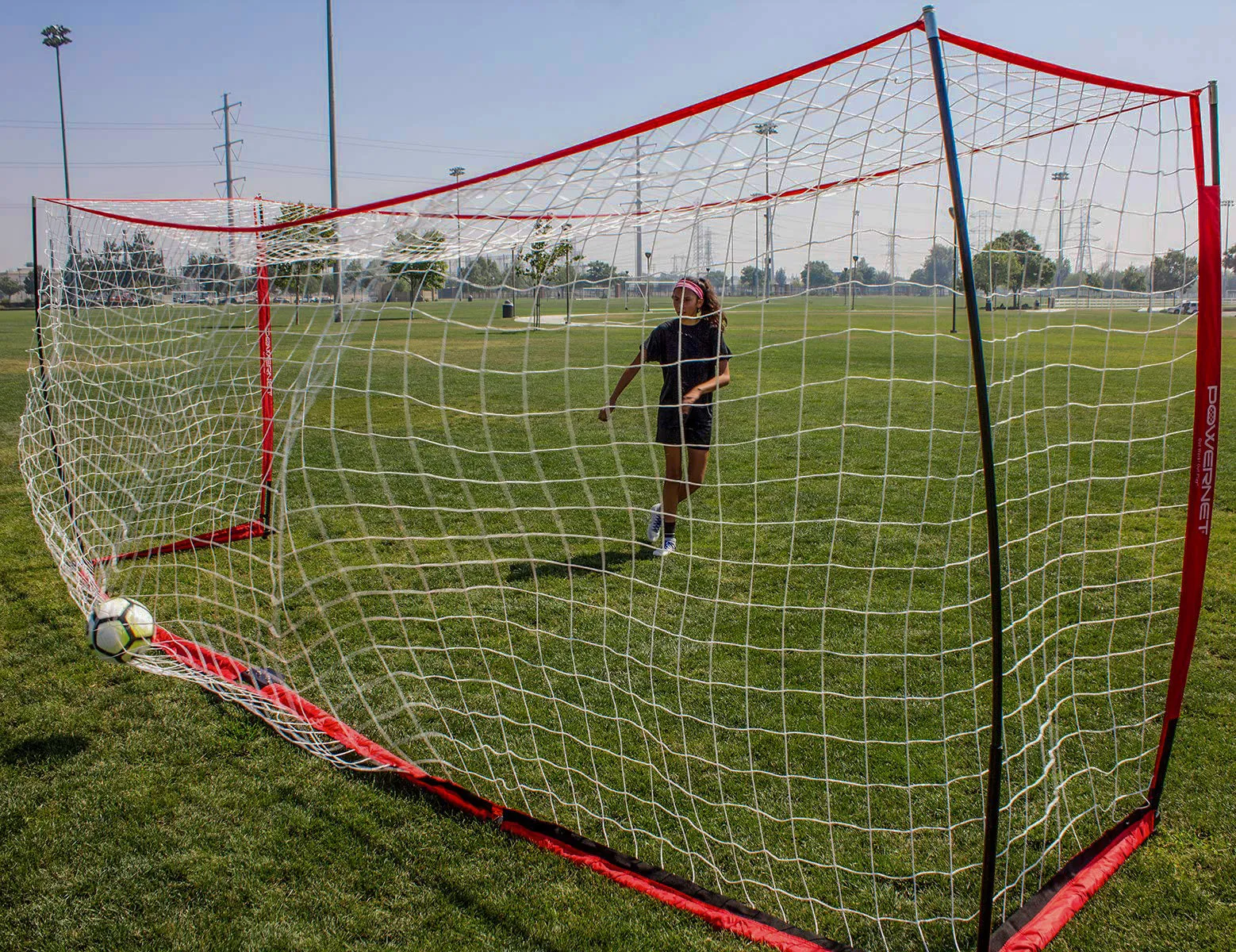 Portable 18.5x6.5 FT Soccer Goal