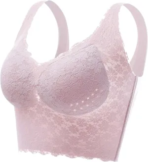 Posture Correction Bra, Push-Up Lace Full Cup Bra, Womens Plus Size Breathable Everyday Bra for Beautiful Back