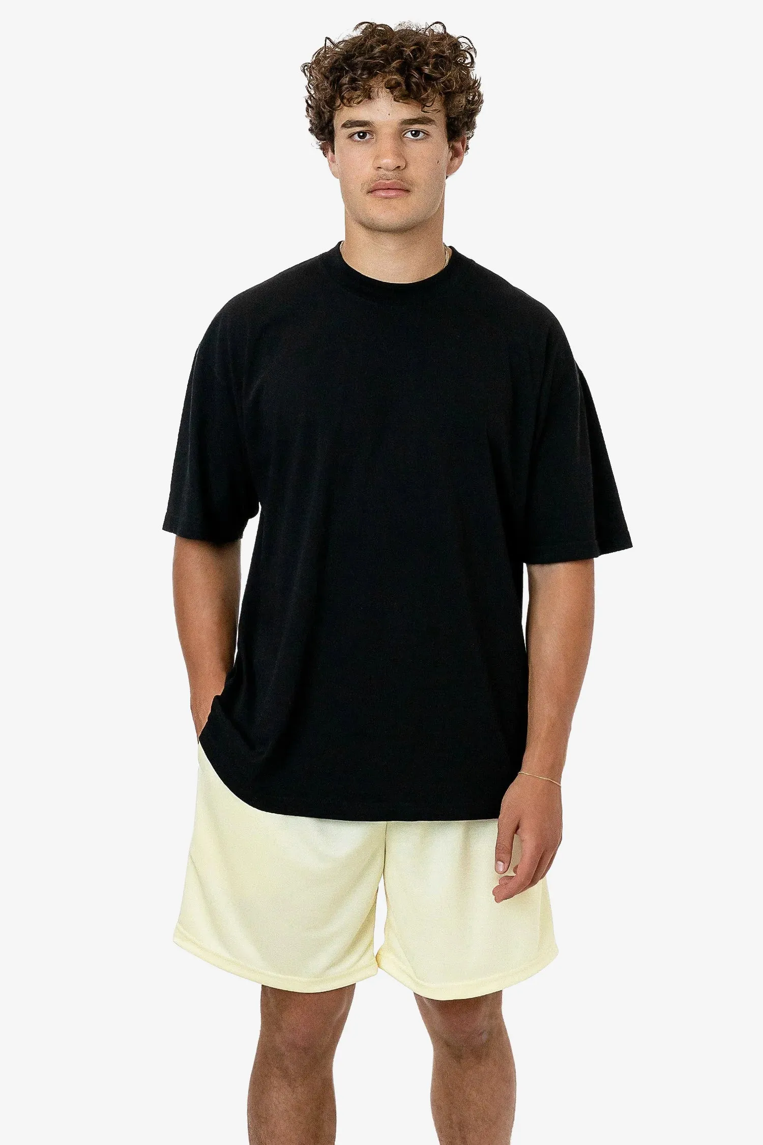 PPQ42 - Poly Pique Mesh Mid-Length Shorts
