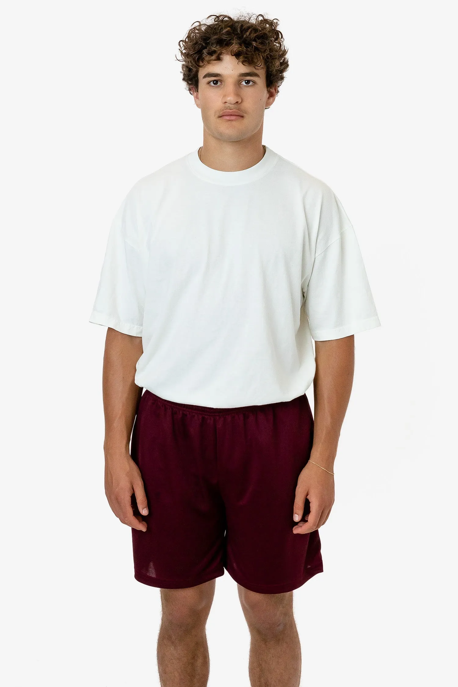 PPQ42 - Poly Pique Mesh Mid-Length Shorts