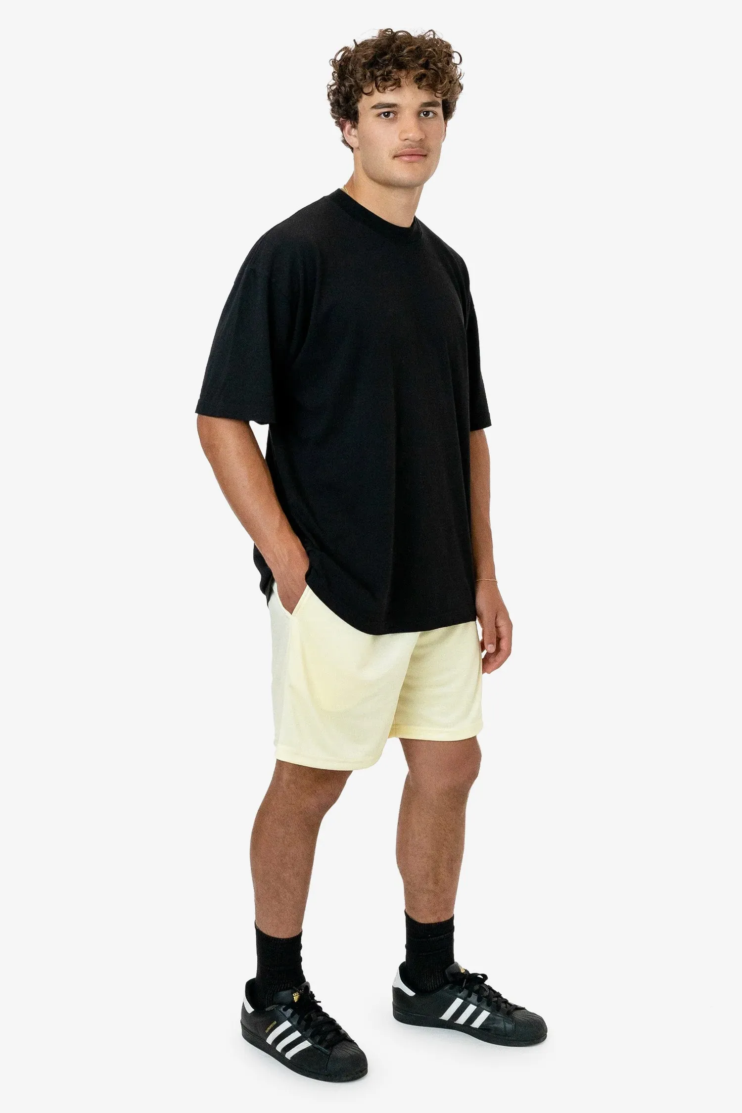 PPQ42 - Poly Pique Mesh Mid-Length Shorts