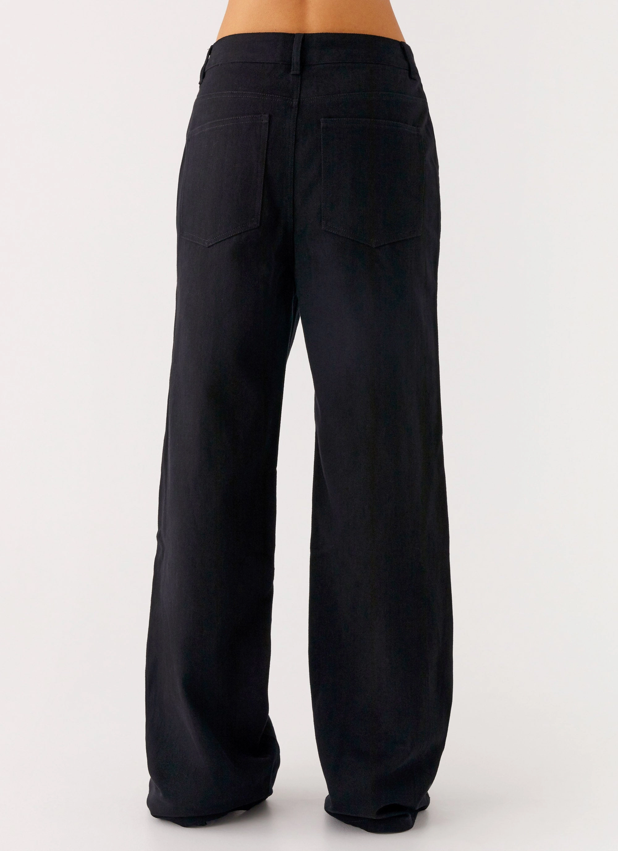 Back Again Straight Leg Denim Jeans - Black Casual Performance Wear