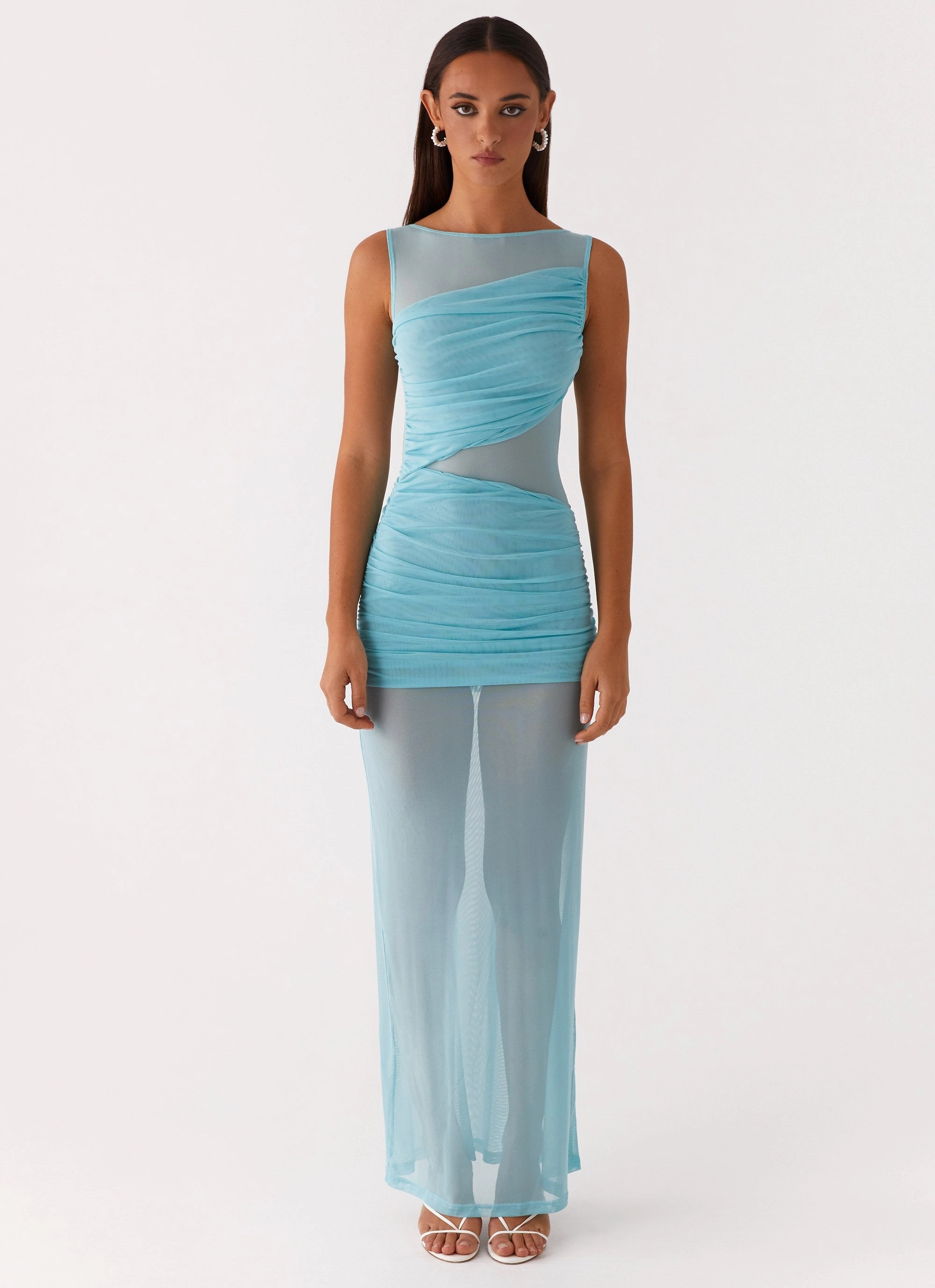 Evening Tone Youthful Mood Apollo Maxi Dress - Aqua