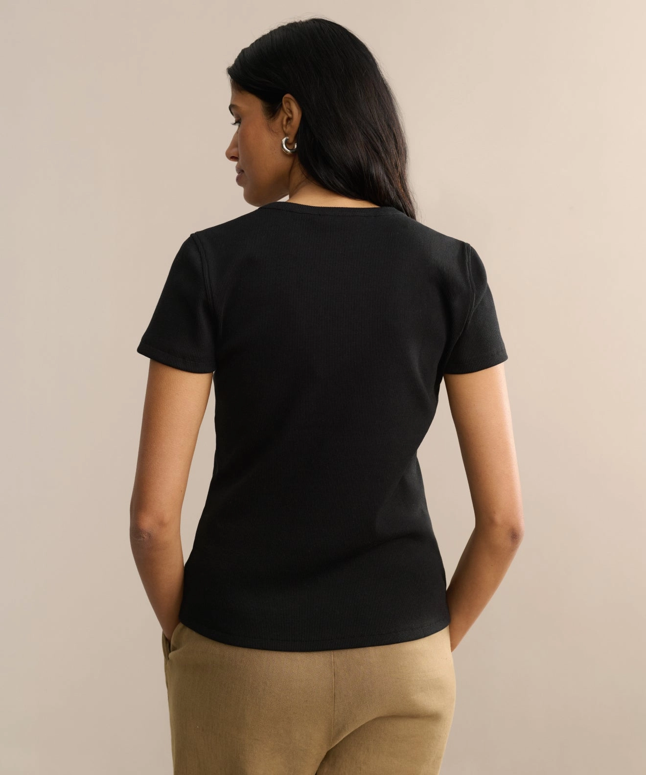 Sustainable Fabric Blend EcoFriendly Dye Rib Tee