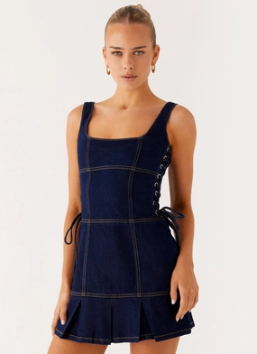 Sophisticated Style Comfort and Elegance Preston Mini Dress - Indigo