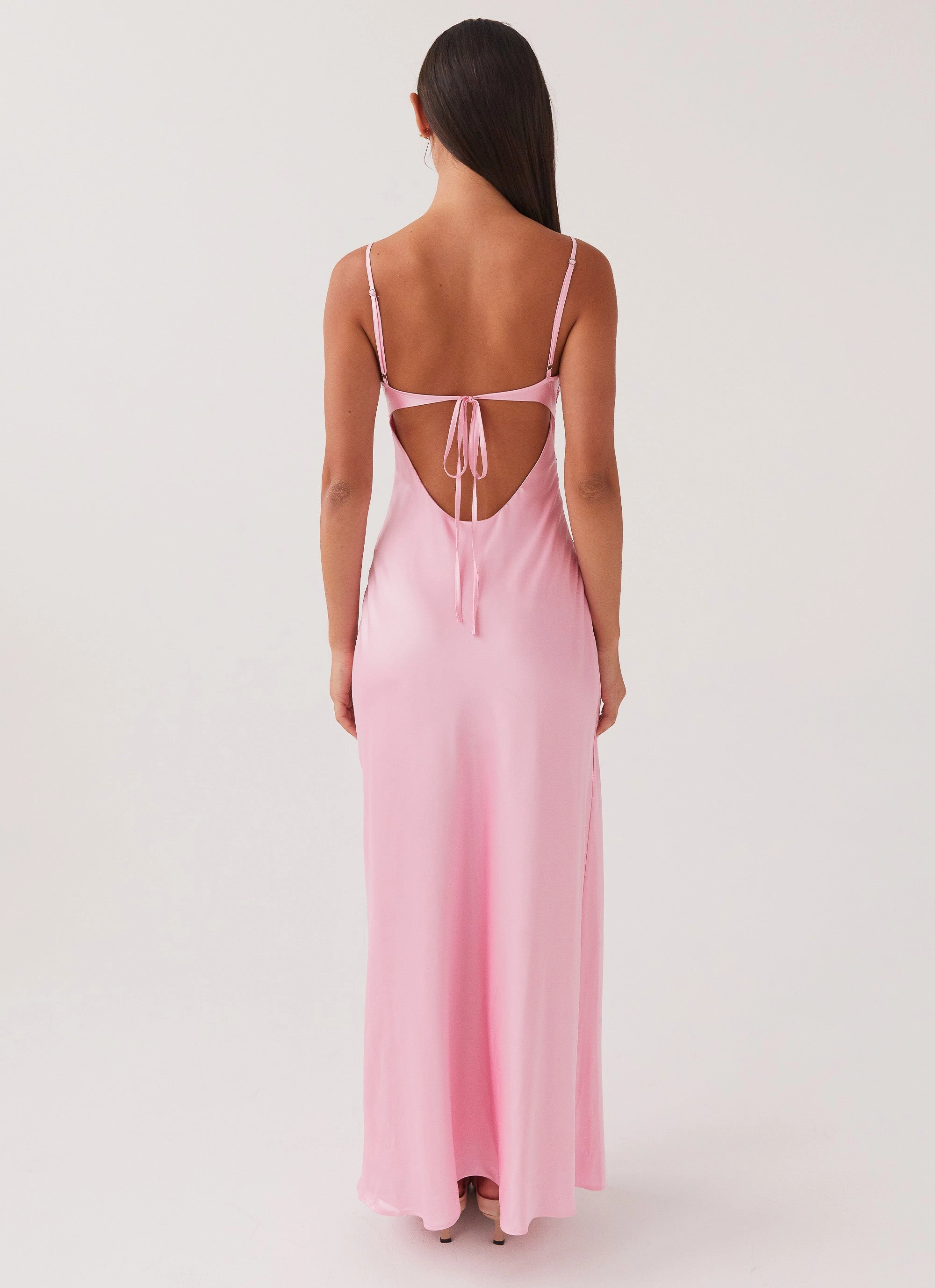 Pretty In Pink Maxi Dress - Rose Quartz Office Glam Perfect Fit Look
