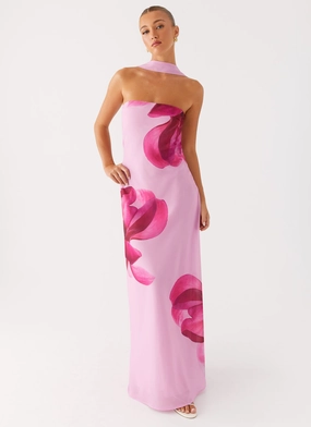 Prim Maxi Dress - Pastel Pink Timeless Fit
