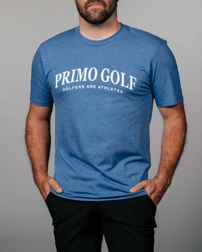 Primo Blue Birdie Tee Wrinkle Resistant Textile