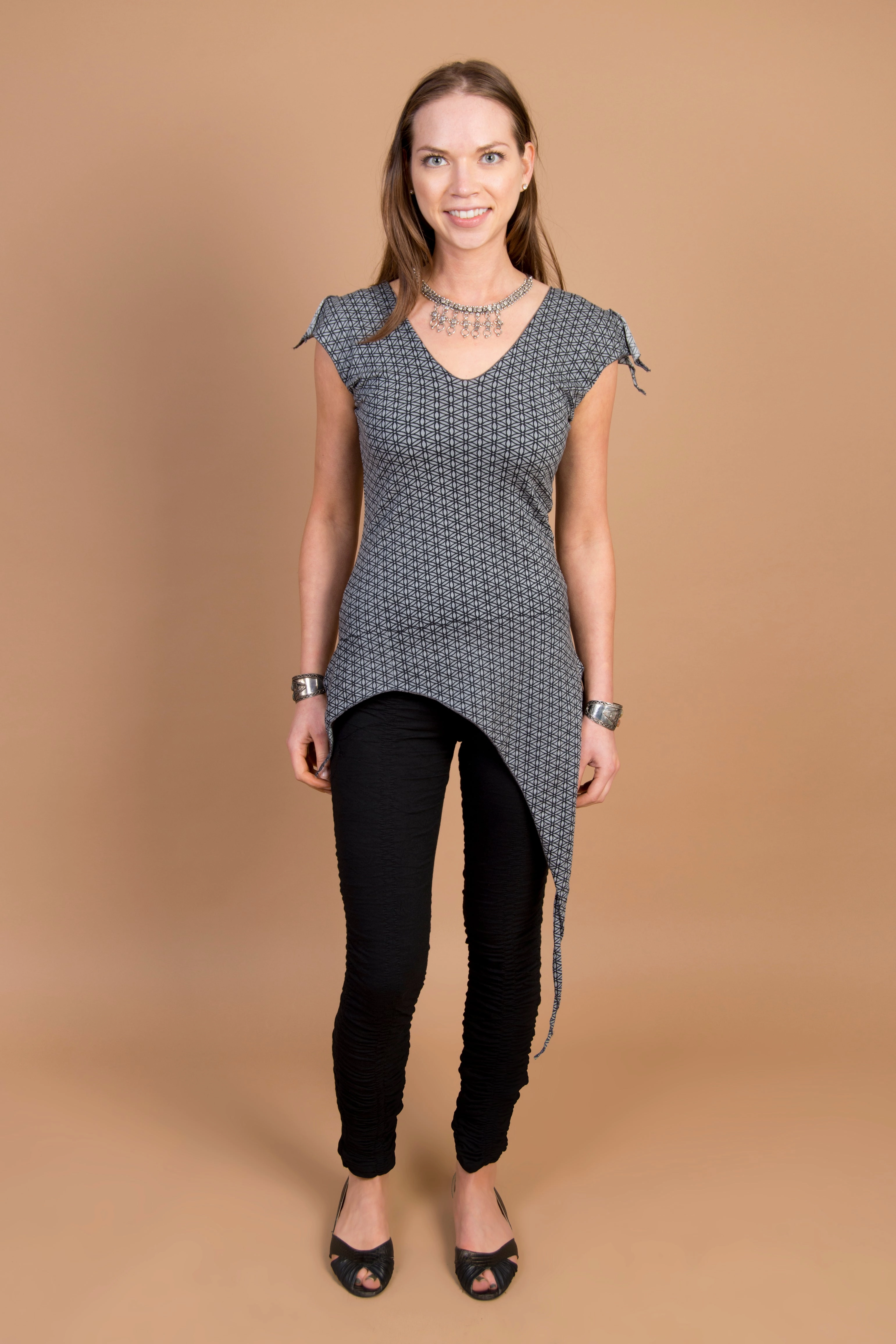 Print Pixie Top LightweightMaterial HighNeck