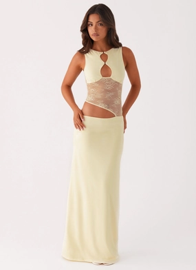 Sporty Look Prophecy Maxi Dress - Yellow