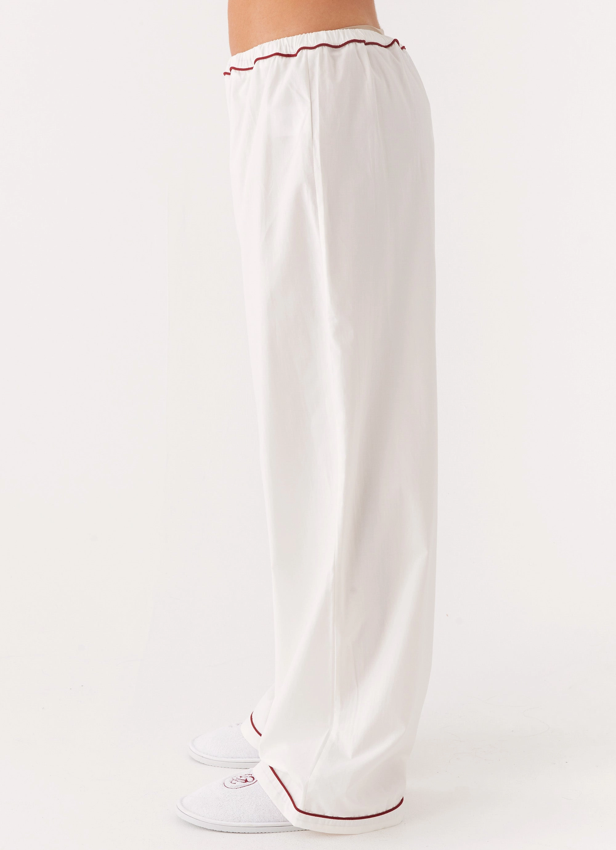 Heat Sealed Edges Harry Pyjama Pants - White
