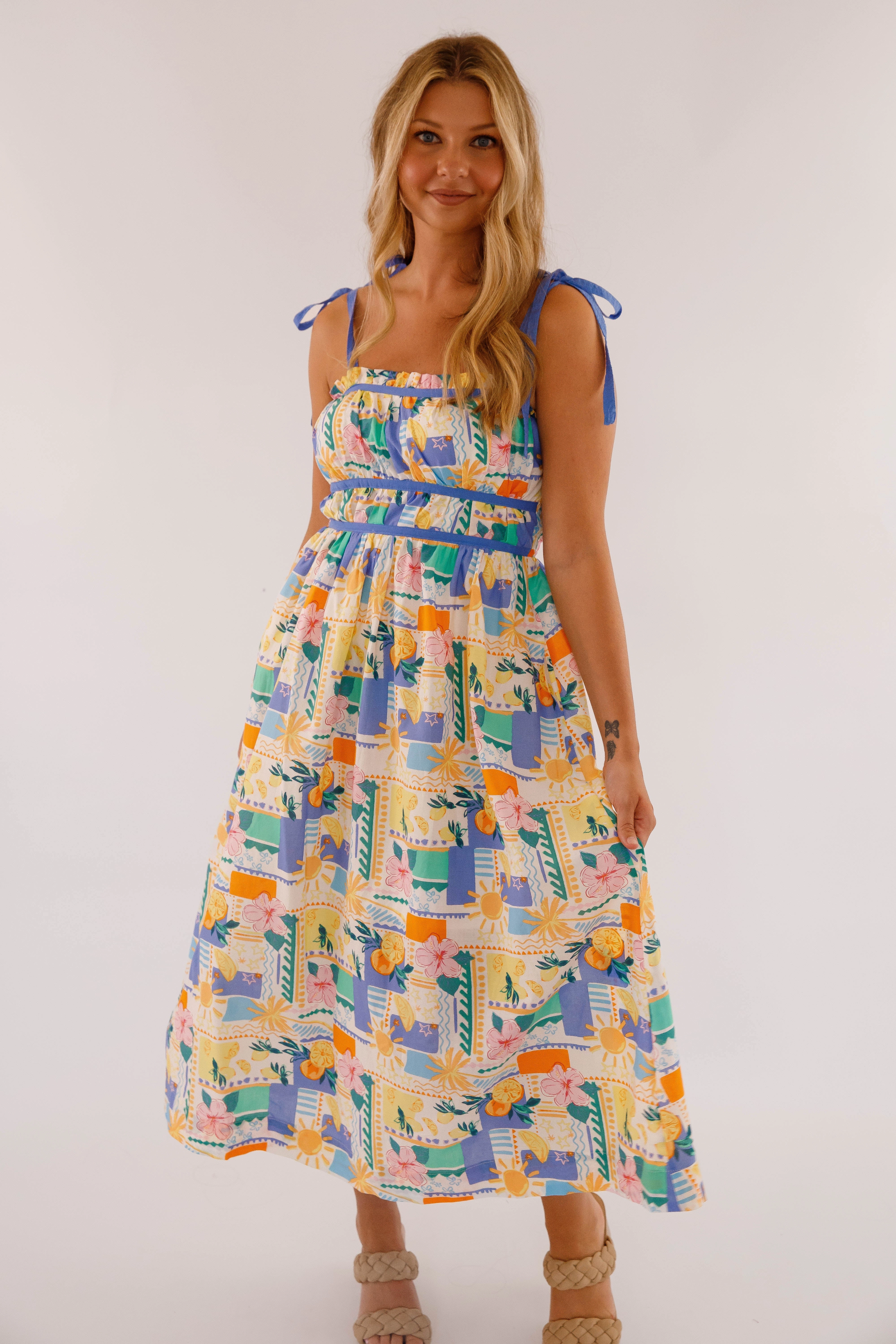 Sunshine State Of Mind Midi Dress Youth Charm Cozy And Stylish