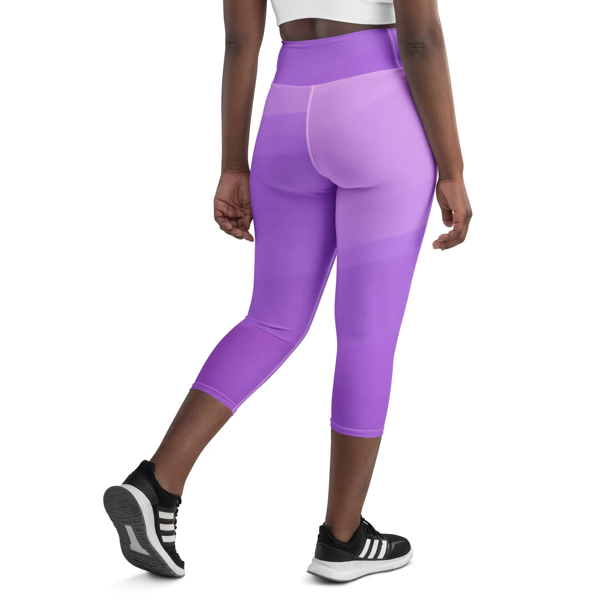 Purple Haze Yoga Capri Leggings | Exercise Leggings, lioness-love