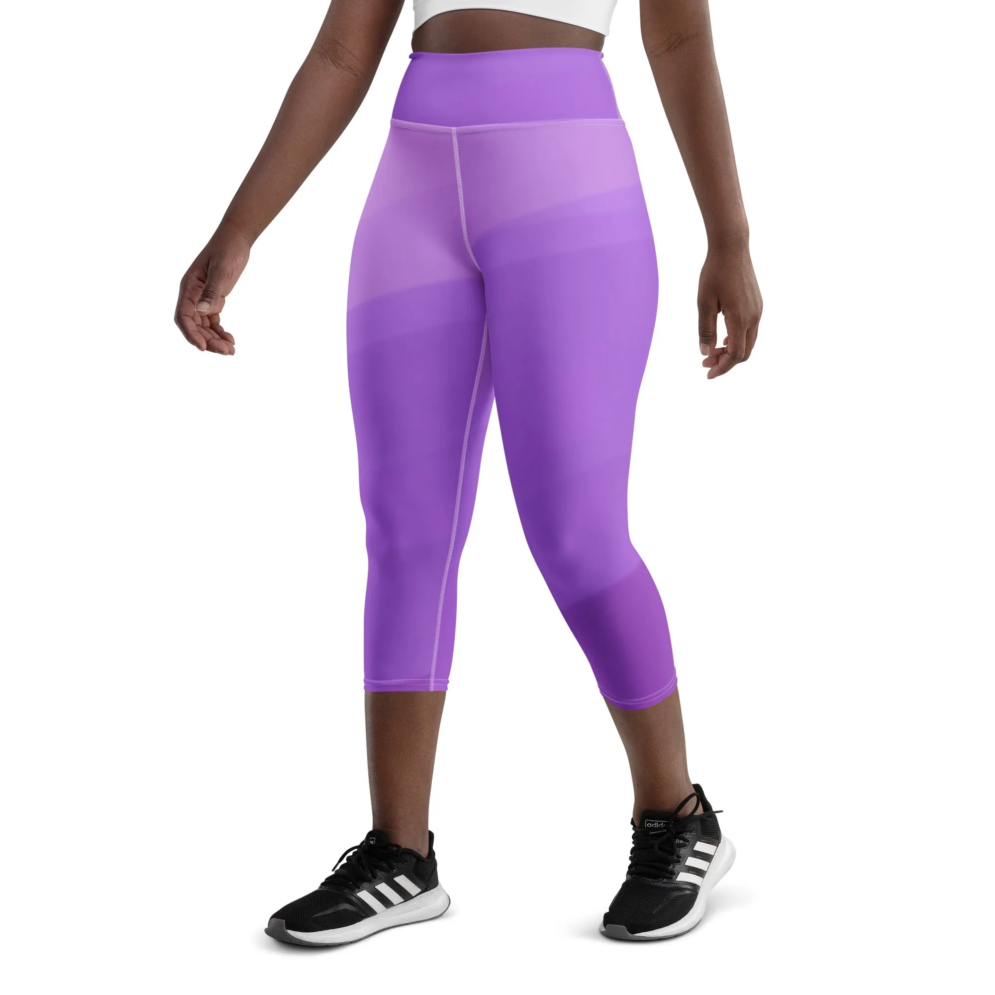 Purple Haze Yoga Capri Leggings | Exercise Leggings, lioness-love