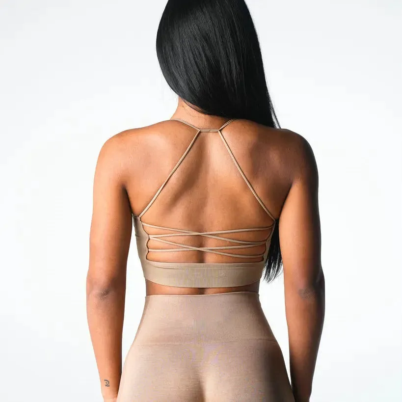 Push Up Yoga Gym Crop Top Beauty Back Fitness Top Seamless Breathable Support Brassiere Sports Bra