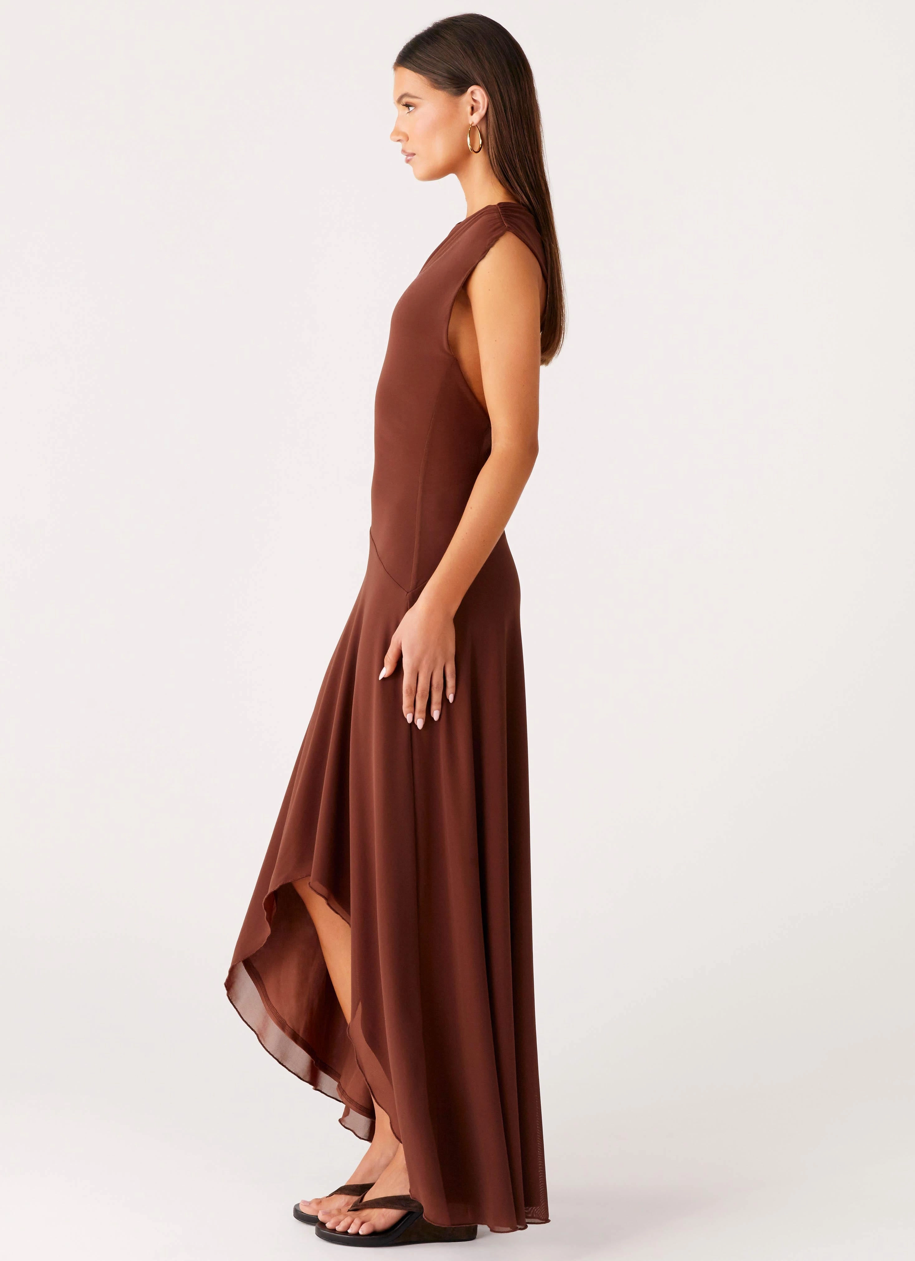 Danika Maxi Dress - Chocolate Soft Presence