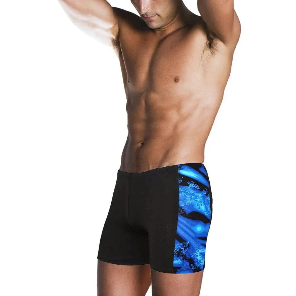 Quick Dry Men's Swimming Trunks Sport Underwear Drawstring Boxer Briefs Summer Breathable Elastic Underdrawers Swimsuit Bottom
